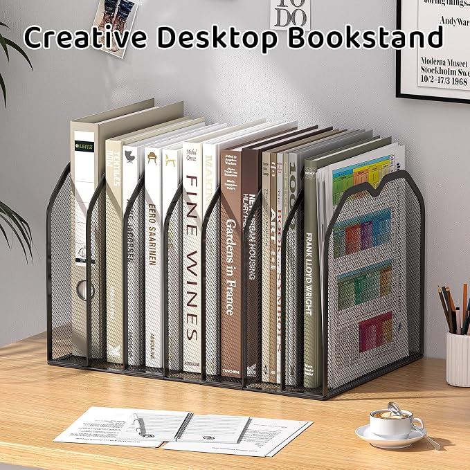 FANXIYQ Black 7-Section File Folder Organizer - Image 7