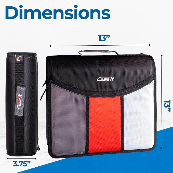 Case-it The Mighty Zip Tab Zipper Binder - Image 5