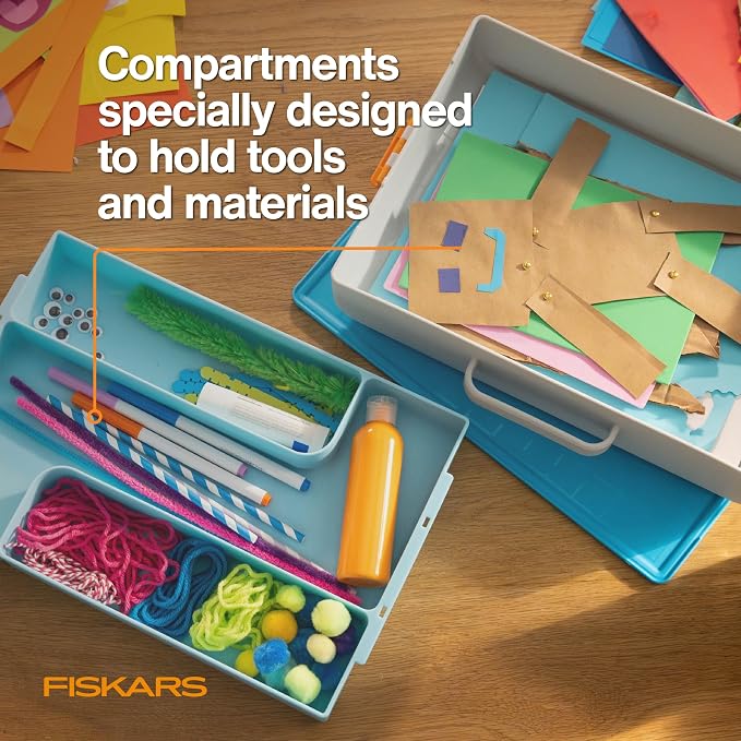 Fiskars Kids Creating Toolbox – Portable Art Storage Organizer - Image 4
