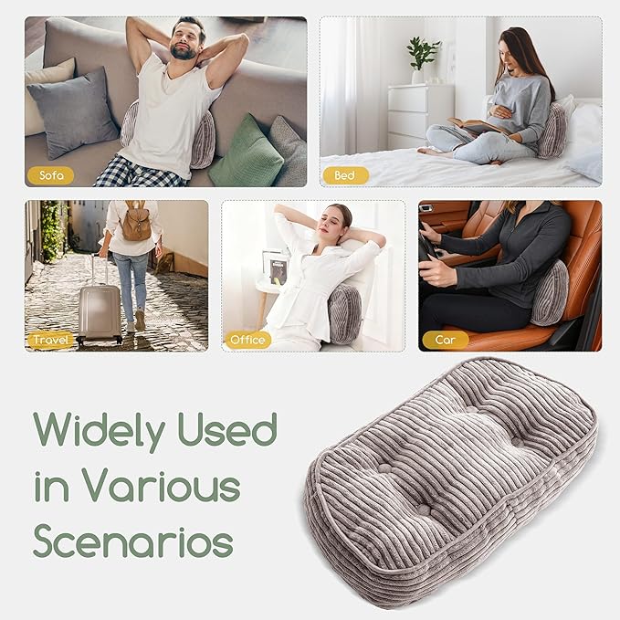 HIGOGOGO Lumbar Support Pillow for Recliner Chair/Accent Chair/Couch/Office - Image 5