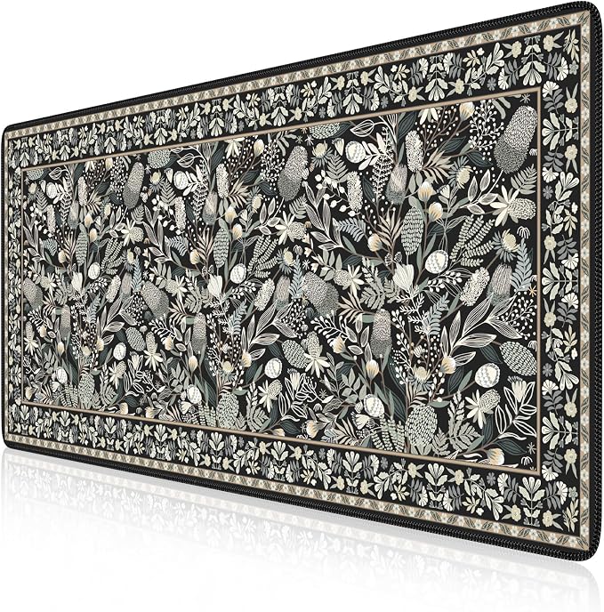iCasso Black Desk Mat, Big Mouse Pad - Image 2