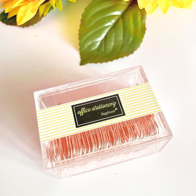 Rose Gold Large Paper Clips - Image 6