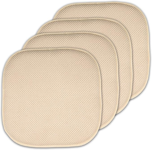 Sweet Home Collection Memory Foam Honeycomb Nonslip Back 16" x16" Chair/Seat by SweetHomeCollection