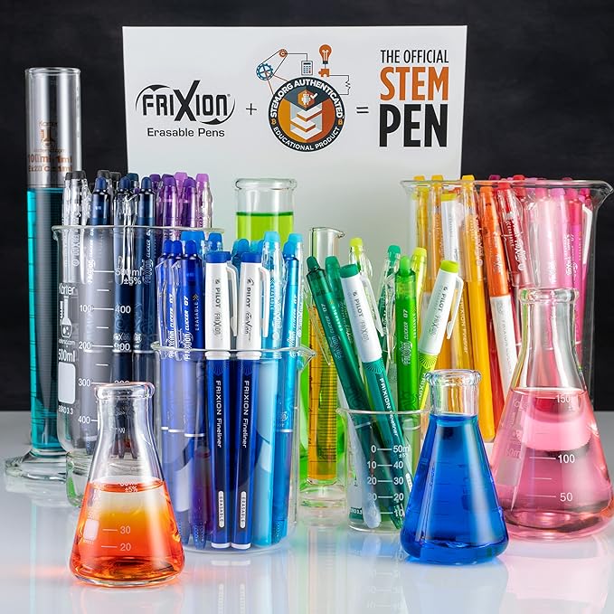 Pilot FriXion Fineliner Erasable Marker Pens, Fine Point 0.7 mm, Classic Colors - Image 3