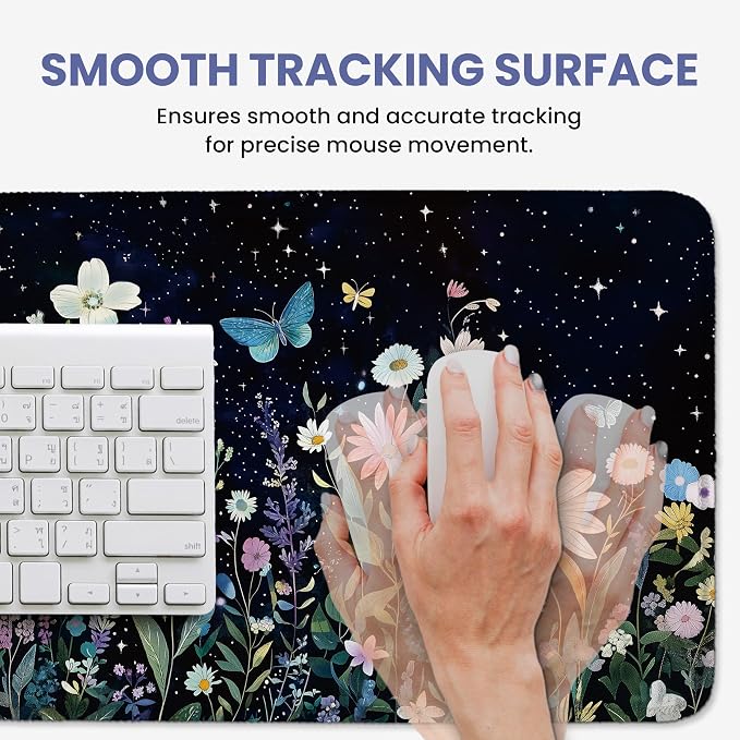 Aesthetic Desk Mat, Cute Celestial Garden Desk Pad Protector - Image 4