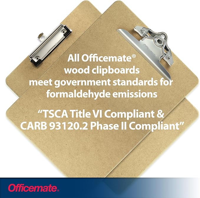 Officemate Recycled Wood Clipboard, Letter Size | 2 Pack | 6 Inch Clip | Brown - Image 7