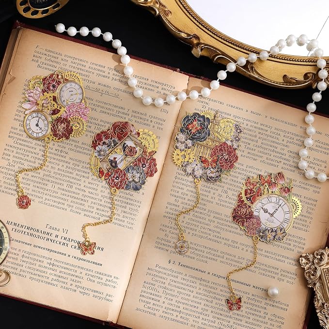 4pcs Vintage Metal Bookmark - Image 3