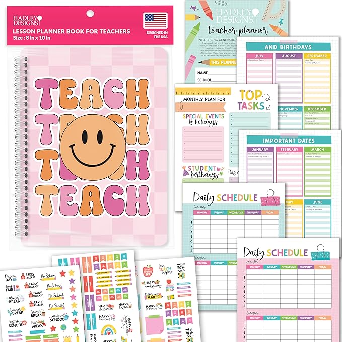 Hadley Designs Teacher Planner 2026-2027 Academic Year by HadleyDesigns