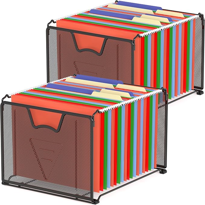 Simple Houseware Mesh Hanging File Folder Organizer 15.25" D x 12.75" W by SimpleHouseware