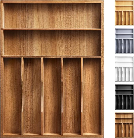 Oridom Kitchen Acacia Silverware Organizer by oridom