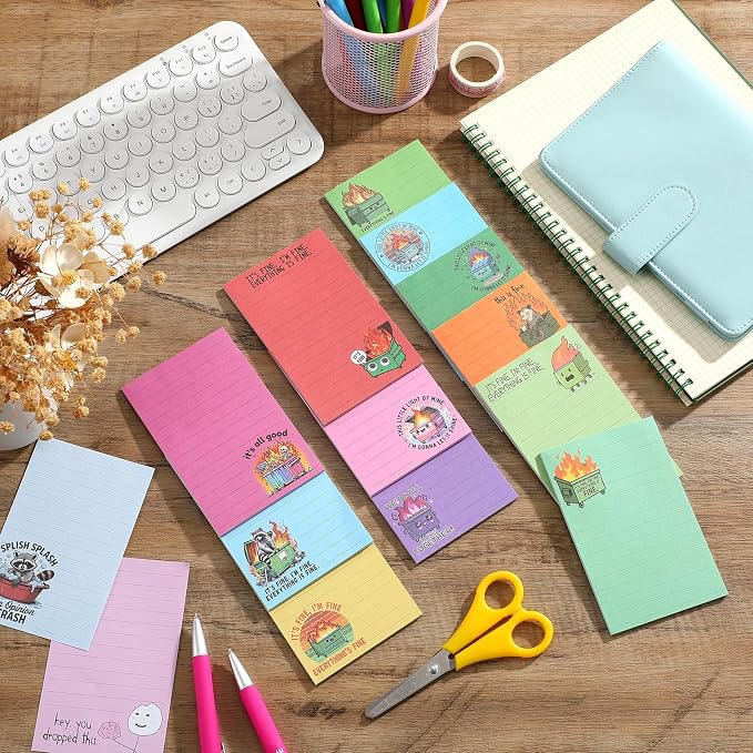 12 Pack Funny Notepads, 5x3 Inches Sarcastic Note Pads Memo Fun Office Gifts - Image 7