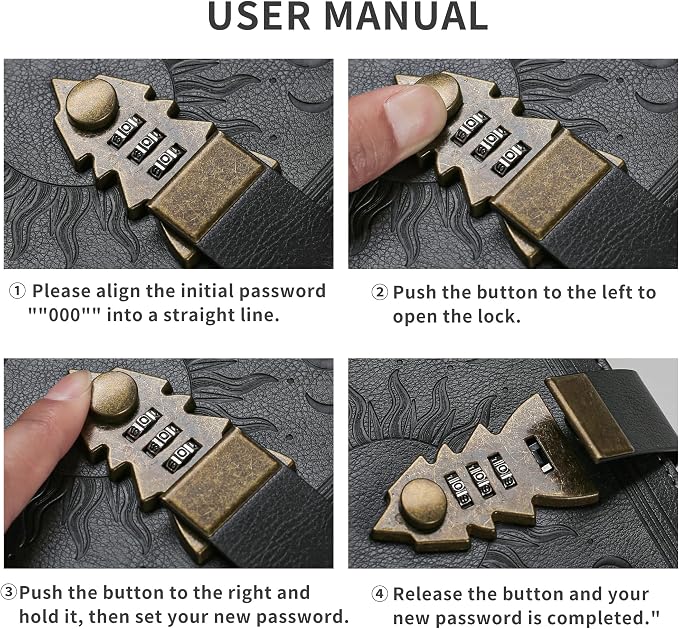 ZXHQ Lock Diary for Women & Men - Image 8