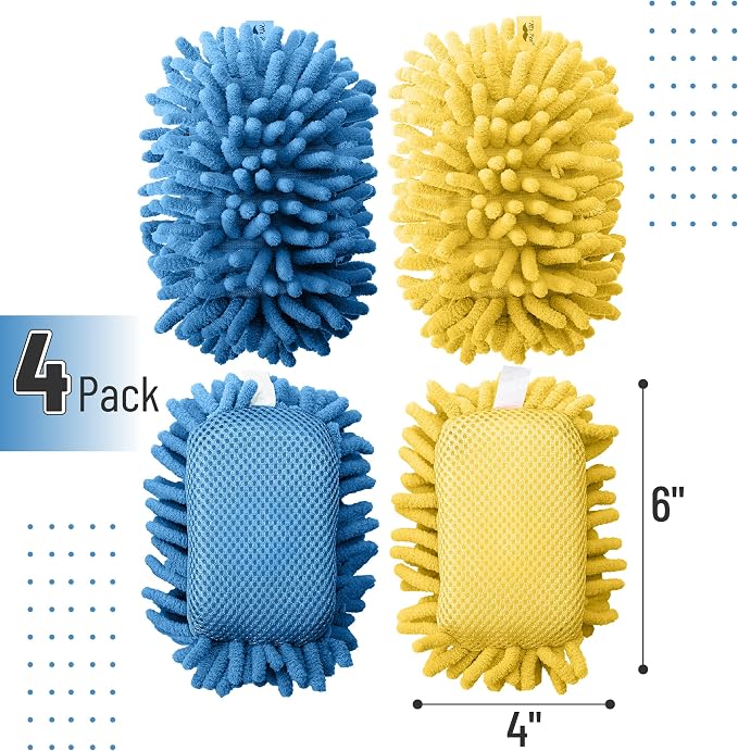 Mr. Pen- Magnetic Microfiber Shag Whiteboard Erasers, 4 Pack | Dual Surface - Image 2