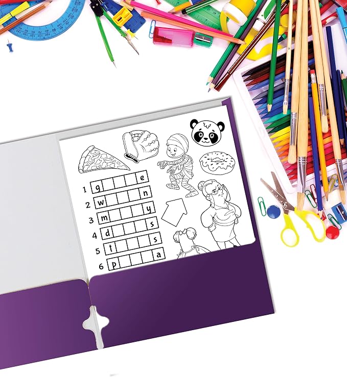 Better Office Products Two Pocket Portfolio Folders, Letter Size Paper Folders - Image 7
