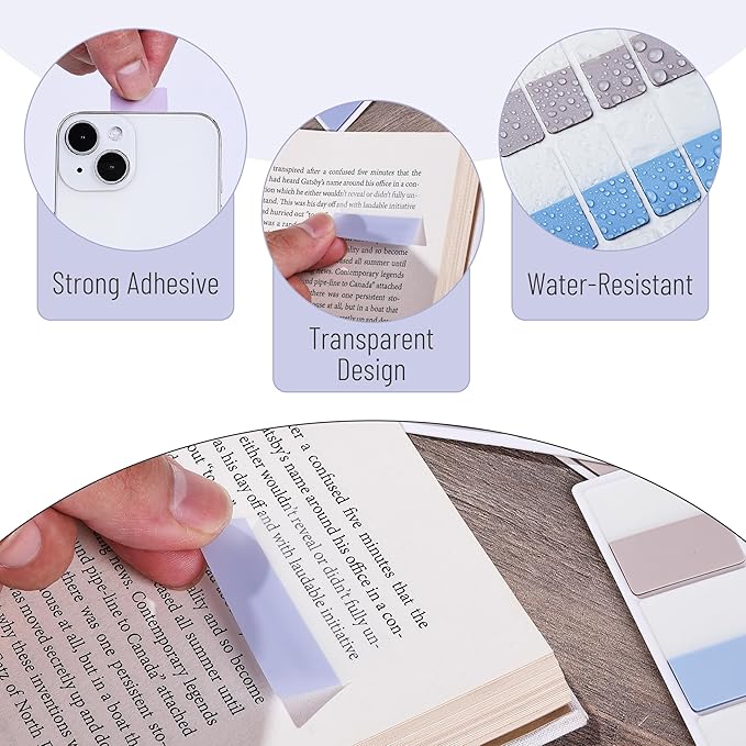 Mr. Pen- Sticky Index Tabs, 360 Pcs, Pastel Sticky Tabs for Notebooks, Page Markers, Page Tabs for Binders, Page Tabs Sticky Tabs for Books, Notebook Tabs, Book Sticky Tabs for Notebooks-DeskLoop Office