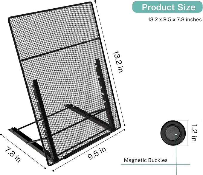 MaxGear Desktop Document Holder, Foldable Copy Holder Stand - Image 6
