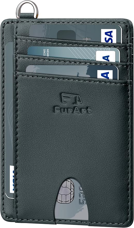 FurArt Slim Minimalist Wallet RFID Credit Card Holder by FurArt