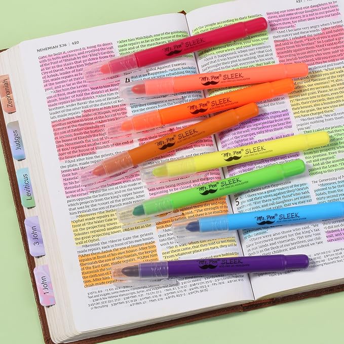 Mr. Pen No Bleed Gel Highlighter, Bible Highlighters - Image 7