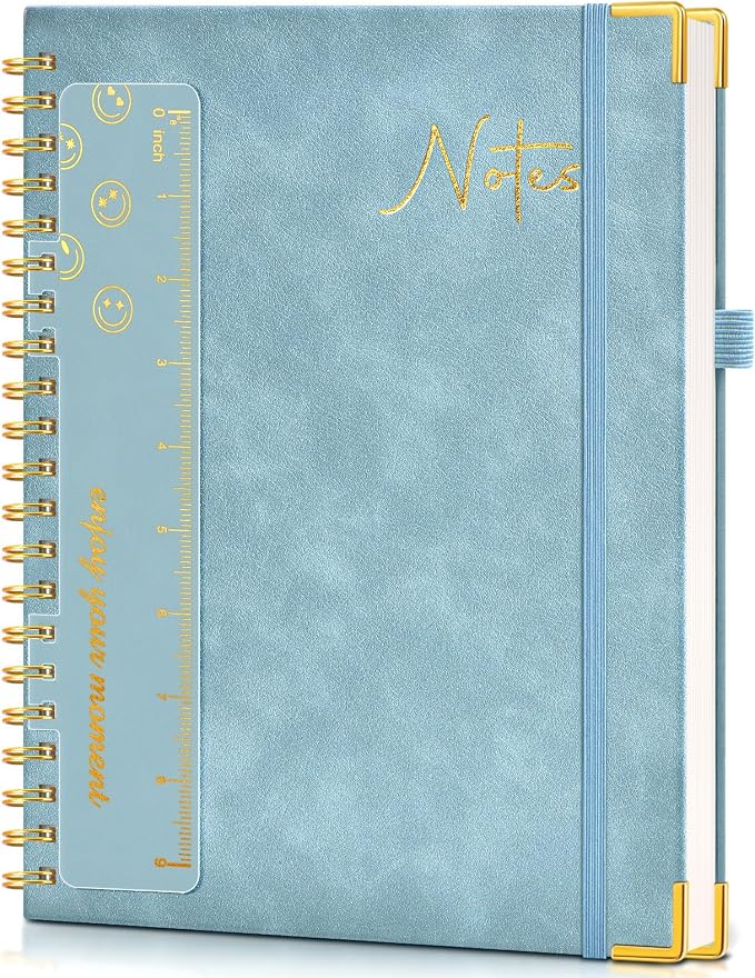 Blank Spiral Notebook Journal 8.5” x 11”, A4 Large Hardcover Sketch Book by UEBZFOCS