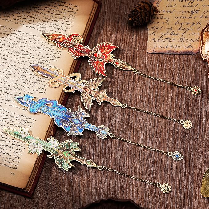 12pcs Fantasy Sword Bookmarks for Books, Planners - Image 5