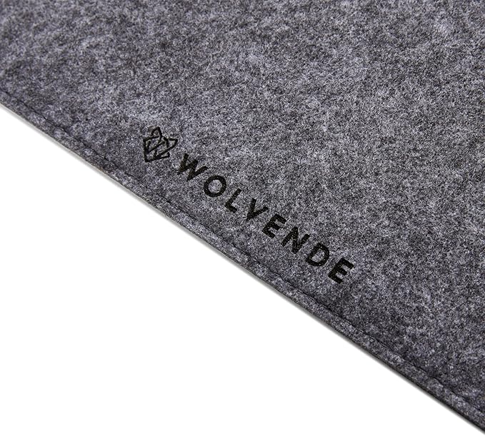 Wolvende Premium Felt Desk Mat | Large 15.75" x 36" | Multifunctional Desk Pad - Image 4