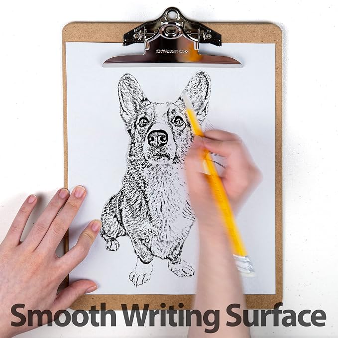 Officemate Recycled Wood Clipboards, Letter Size, Durable Hardboard Writing - Image 4