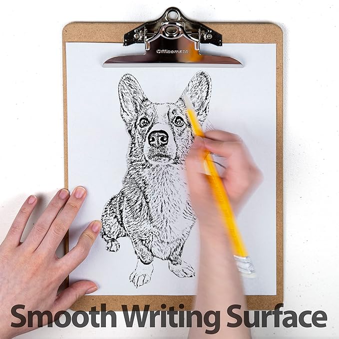Officemate Recycled Wood Clipboard, 6 Inch Clip, 1 Pack Clipboard, Letter Size - Image 3