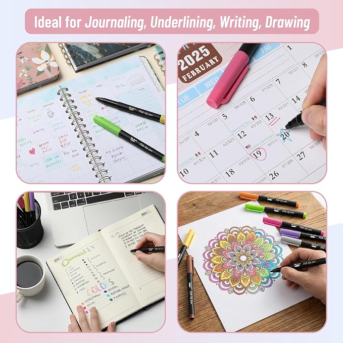 Mr. Pen- Felt Tip Pens, 8 Pack, Fast Dry | Fine Felt Tip Pens - Image 5