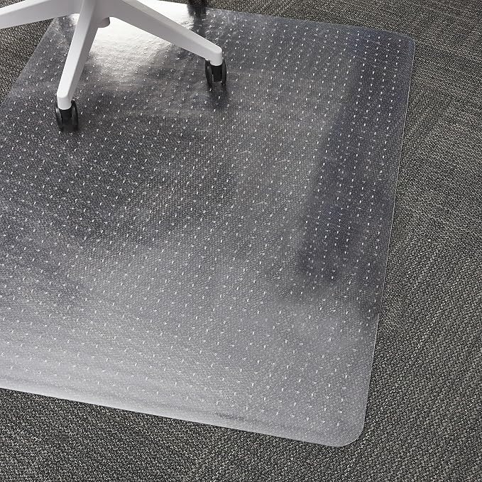 Staples Office Chair Mat, Low-Pile Carpets, 60 x 46 Inch, Smooth Glide - Image 2