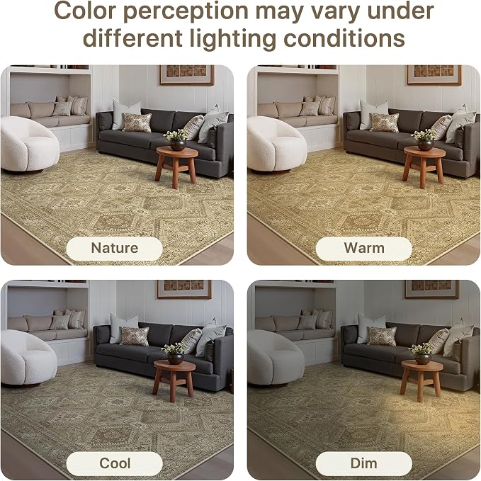 GENIMO Runner Rug 2x7 Non Slip Machine Washable Hallway Runner Rug, Low Pile - Image 8