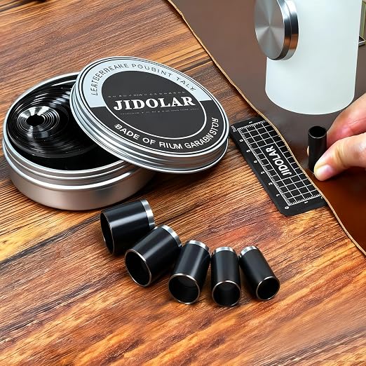 Leather Circle Cutter Tool Set, 34 Pieces Circle Punch Tools 1-25mm 30 35 40 45 - Image 2