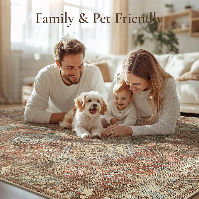 GENIMO Runner Rug 2x5 Non Slip Machine Washable Hallway Runner Rug, Low Pile - Image 7