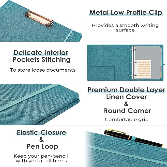 EYROZILL 3 Ring Binder 2 Inch, Binder - Image 4