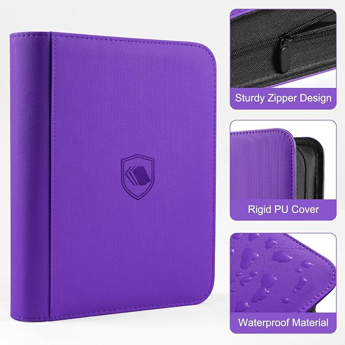 Toploader Binder, Holds 360 Toploaders, 100 Toploaders INCLUDED, 9-Pocket PU - Image 3