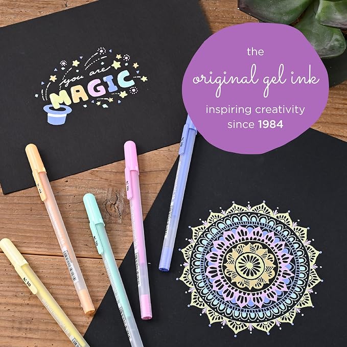 SAKURA Gelly Roll Moonlight 10 Pastel & Opaque Gel Pens - Image 5