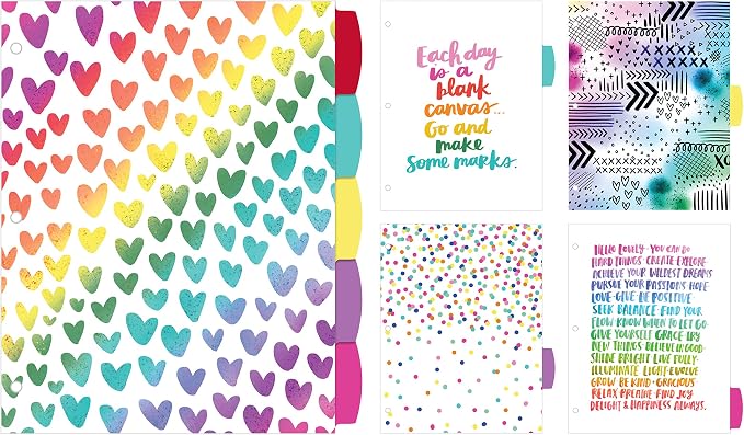 Avery + Amy Tangerine Designer Collection Big Tab Dividers, Rainbow Vibes - Image 3