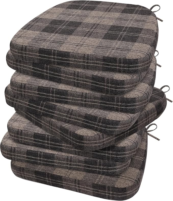 AAAAAcessories D-Shaped Chair Cushions, Machine-Washable Cover by AAAAAcessories