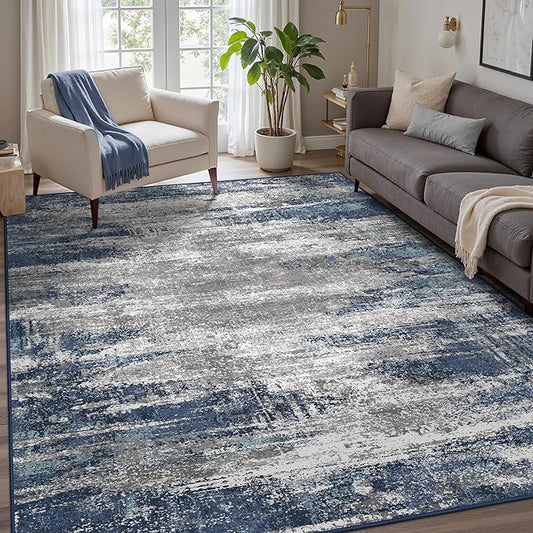 GENIMO 5x7 Area Rugs-Washable Area Rug Lightweight Low Pile, Non Slip Indoor by GENIMO