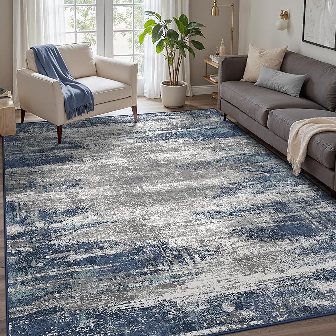 GENIMO Area Rugs 9x12 Living Room, Large Machine Washable Rug Non-Slip by GENIMO