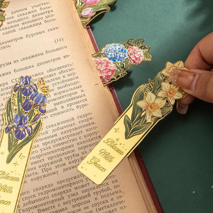 8 Pieces Metal Clip Bookmarks - Image 7