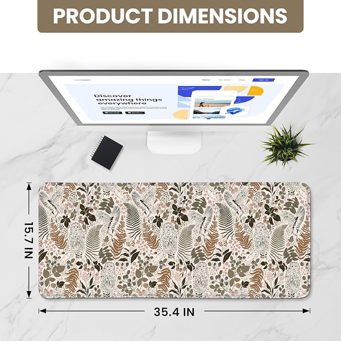 Large Mouse Pad for Desktop, Cute Desk Mat Pad Protector for Work & Gaming - Image 2