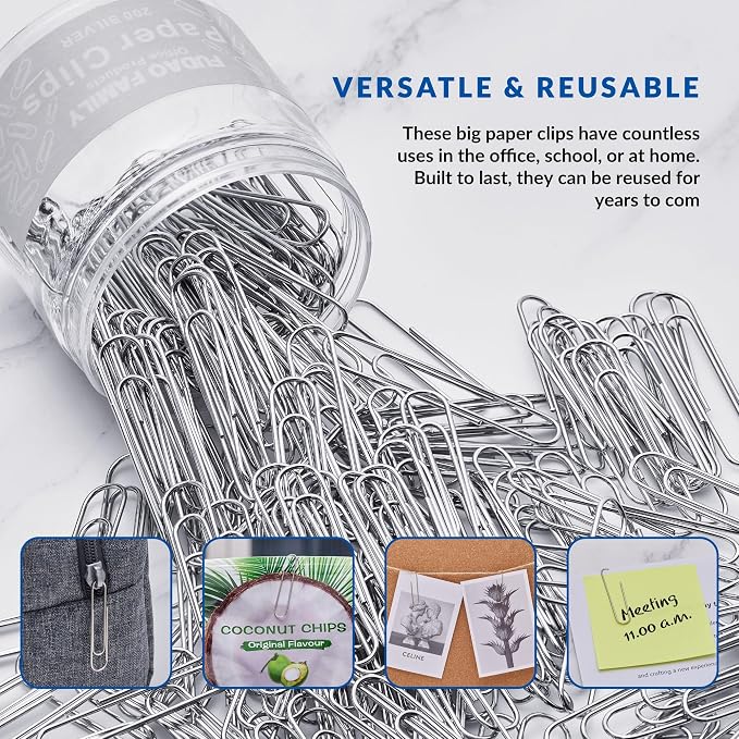 Jumbo Paper Clips, 2 Inch Paper Clip - Image 6