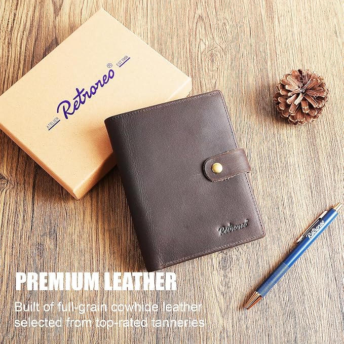 Vitus Full Grain Leather Passport Wallet, Travel Document Organizer - Image 2