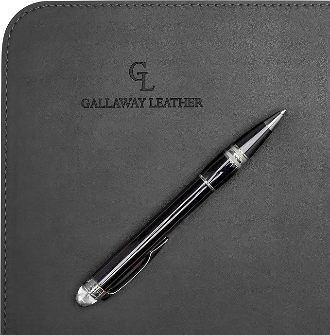 Gallaway Leather Desk Mat, Desk Writing Pad - Image 6