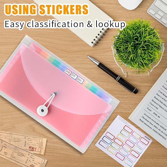 Nicecho Receipt Coupon Organizer, 13 Pockets Small Accordion File Organizer - Image 6