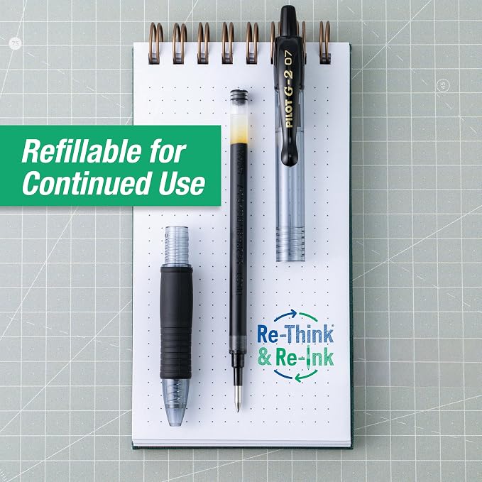 Pilot G2 Pens, Premium Refillable and Retractable Rolling Ball Gel Pens - Image 8