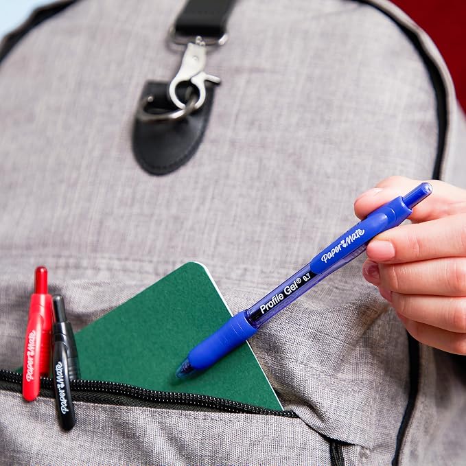 Paper Mate Profile Gel Pens, Retractable, Medium Point, Note-Taking - Image 8