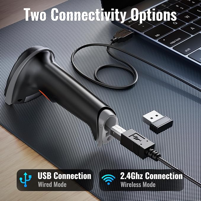 Tera Barcode Scanner with Battery Indicator: 1D Wireless, 5100 Grey | USB Wired - Image 8