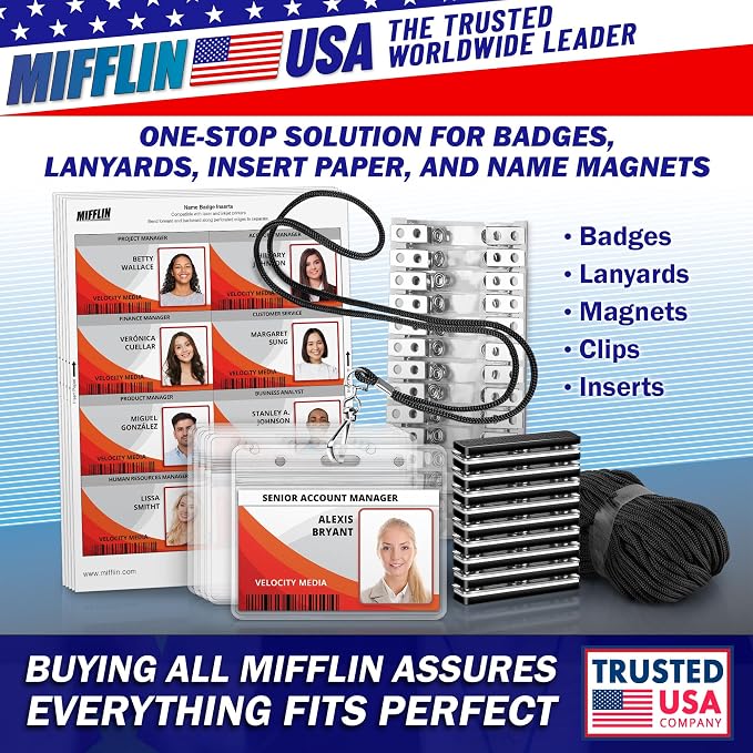 3x4 Vertical ID Name Badge Holder - Image 5