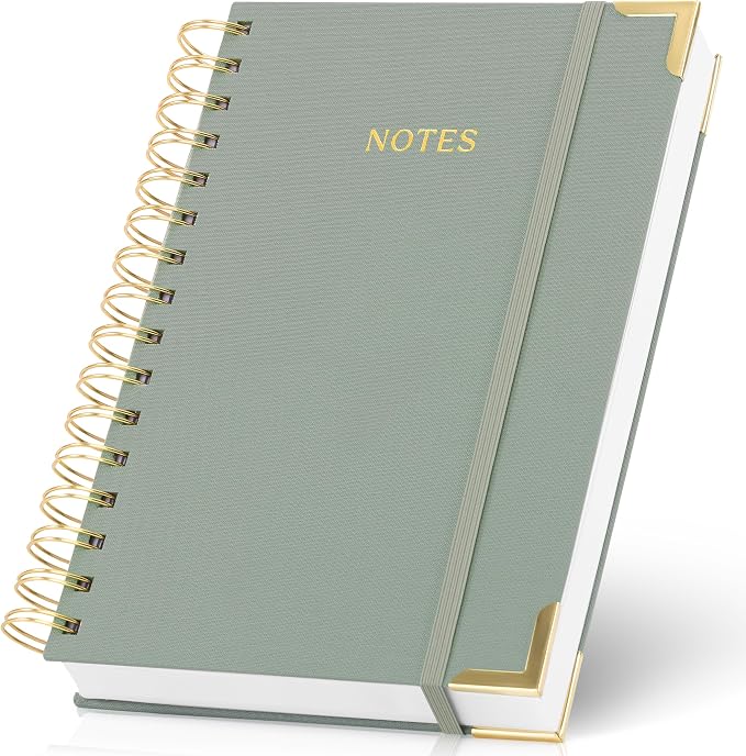 Aesthetic Thick Spiral Notebook Journal by ZICOTO